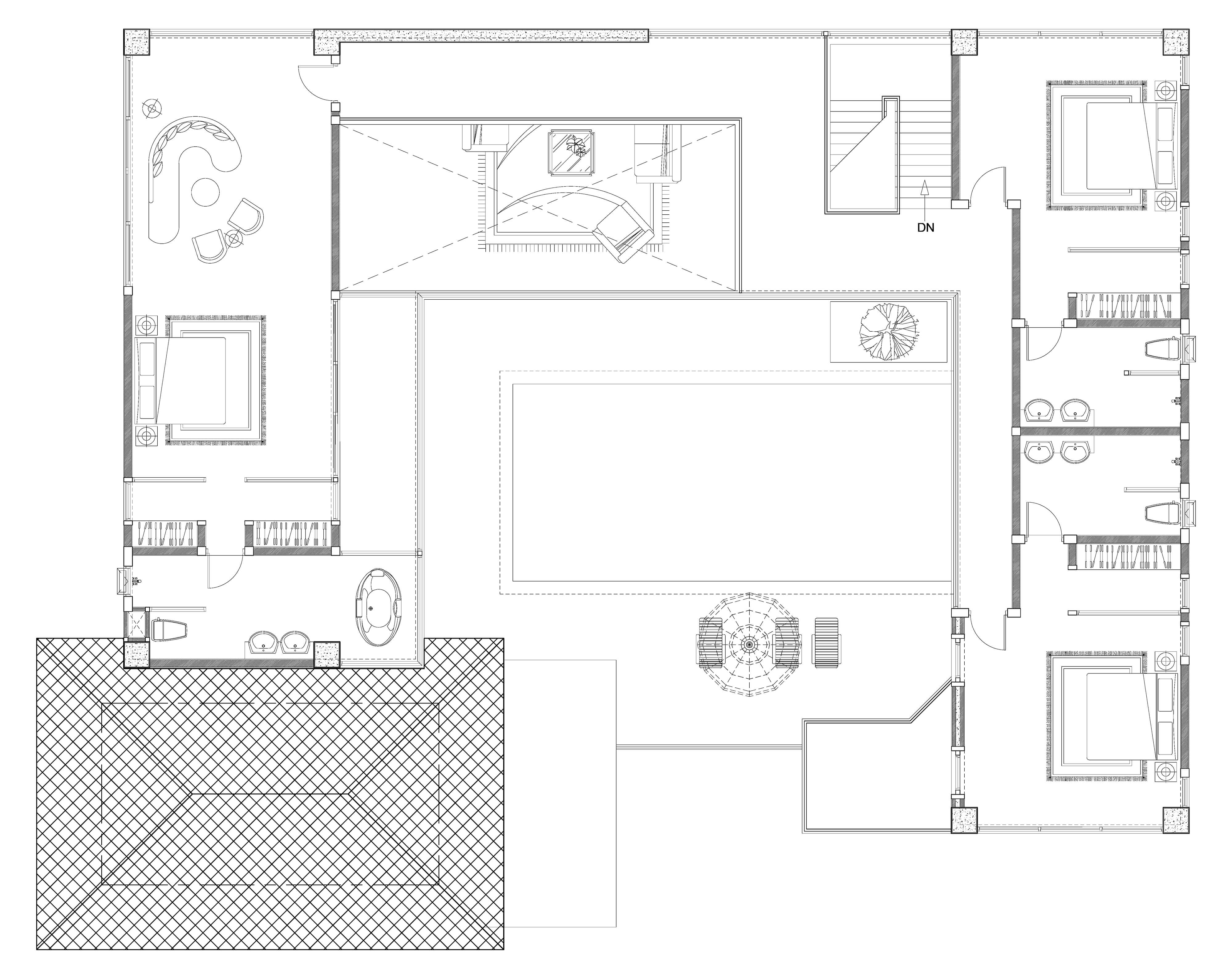 Sundiego Resort Villa Pattaya 2nd Floor Plan